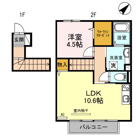 播磨高岡駅 徒歩14分 2階の物件間取画像