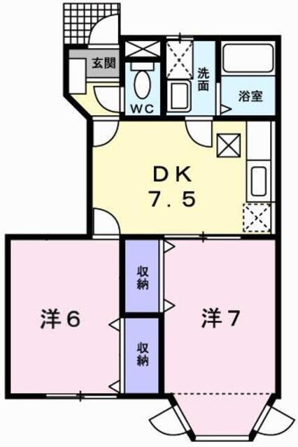 クレストヨコセキの物件間取画像