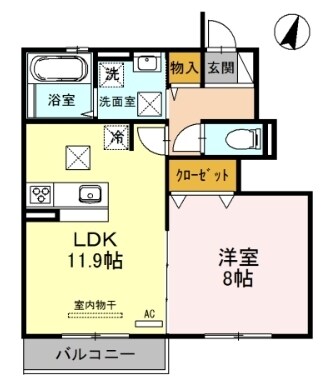 シェルメゾンの物件間取画像