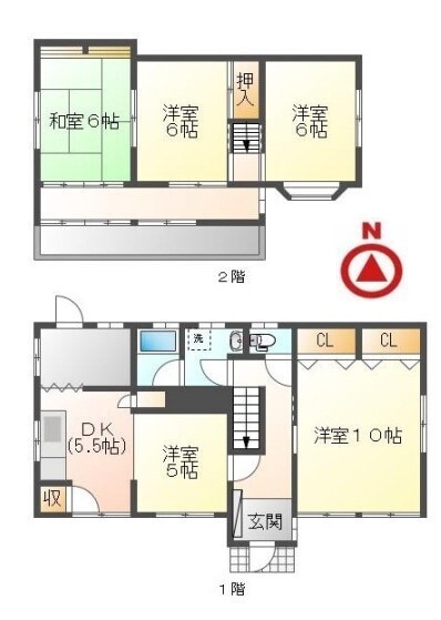 広畑区早瀬町戸建の物件間取画像