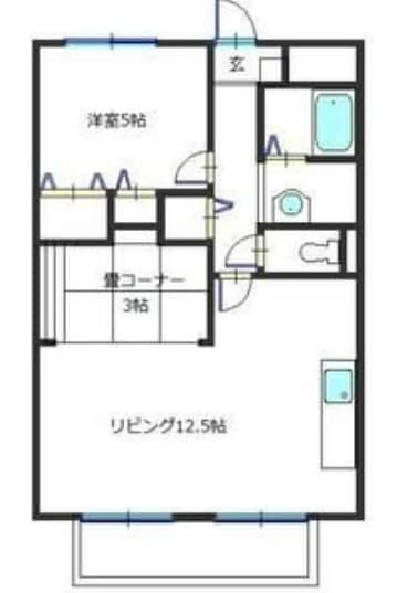 西飾磨駅 徒歩5分 4階の物件間取画像