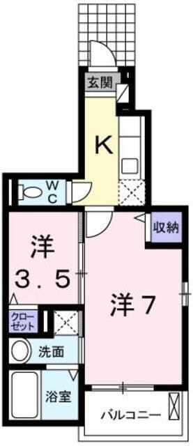 サンリッチＢの物件間取画像