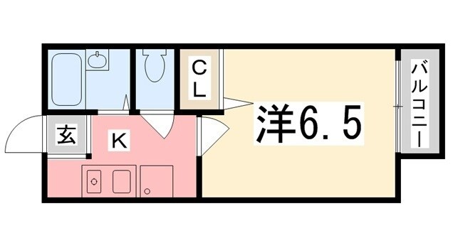 山陽天満駅 徒歩10分 2階の物件間取画像