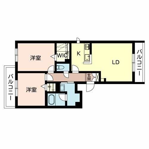 カーサ　パレルモの物件間取画像