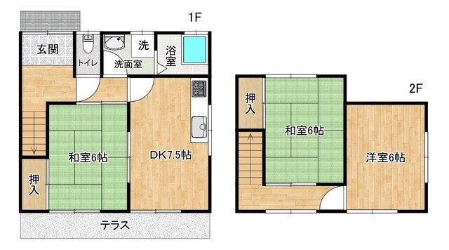 亀山戸建の物件間取画像