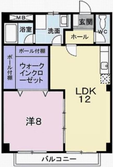 パルネット蓼野の物件間取画像