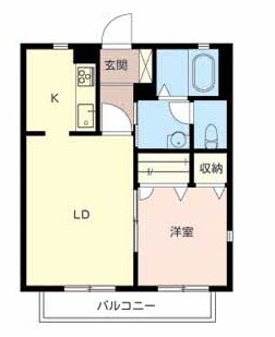 御着駅 徒歩26分 2階の物件間取画像