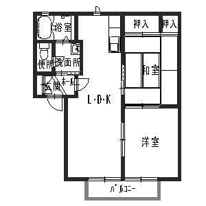 ディアス北新在家の物件間取画像