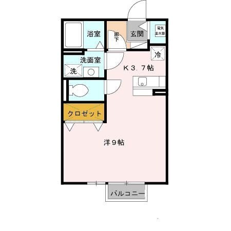 亀山駅 徒歩5分 2階の物件間取画像