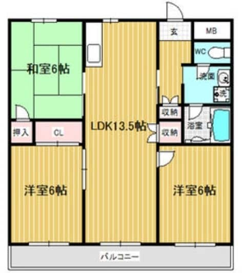 コーポ青山Ⅱの物件間取画像