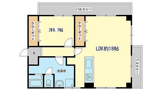 コーポラスエルの物件間取画像