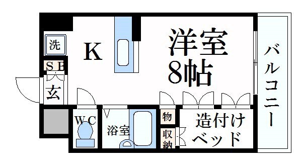 ロッキーコートナカヤの物件間取画像