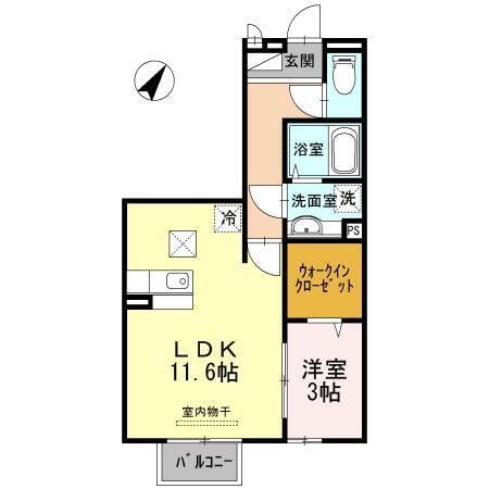 砥堀駅 徒歩6分 1階の物件間取画像