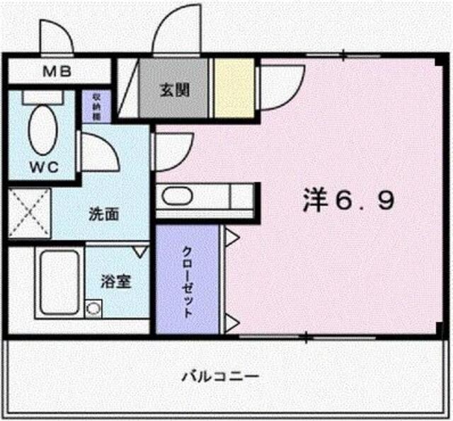 フラッツネオシティーの物件間取画像
