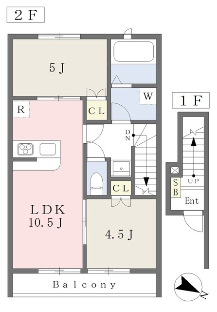 リュッケ御立中の物件間取画像