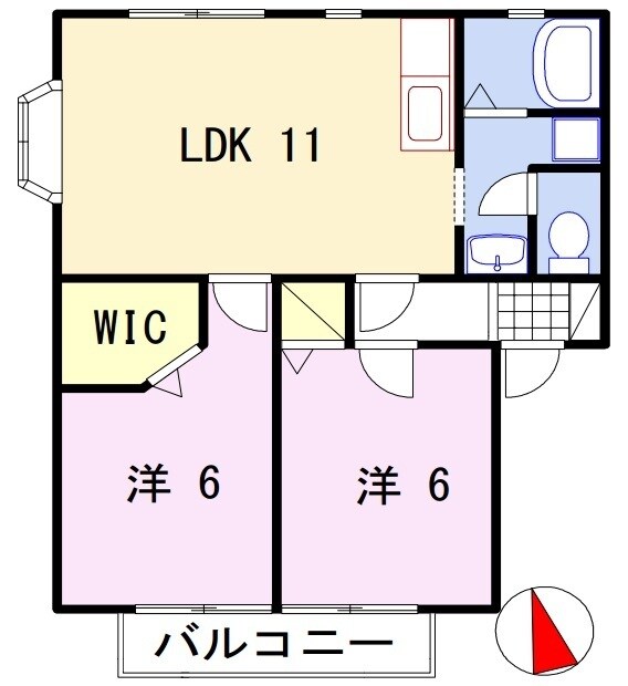 余部駅 徒歩22分 2階の物件間取画像