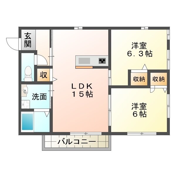 ブランドールの物件間取画像