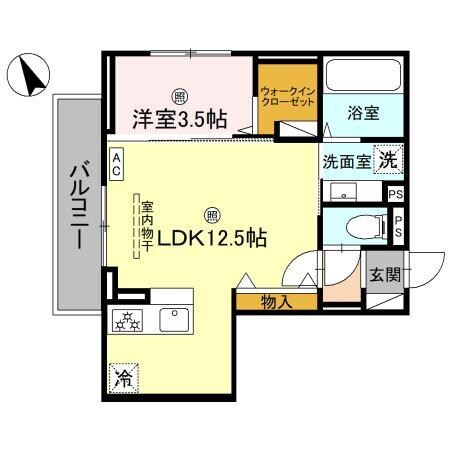 Ｄ－ＰＬＡＣＥ町坪の物件間取画像