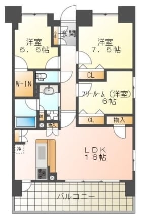 ワコーレ姫路城巽ガーデンズの物件間取画像