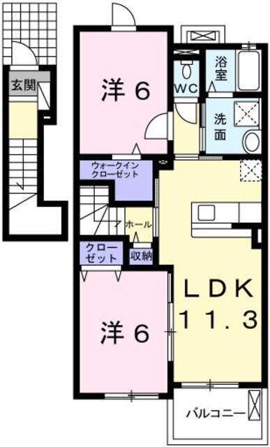 シーズンズ　コンフォートⅡの物件間取画像