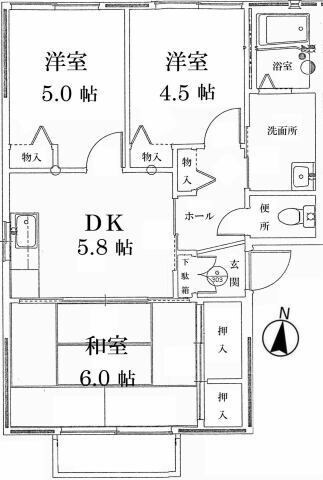 姫路駅 バス15分  新在家下車：停歩5分 2階の物件間取画像