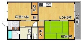 パームコート東山の物件間取画像