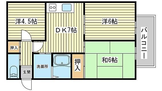 サンライフ雅の物件間取画像