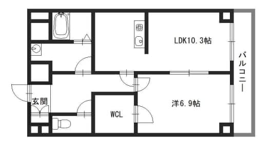 姫路駅 徒歩4分 8階の物件間取画像