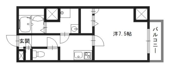 姫路駅 徒歩4分 8階の物件間取画像