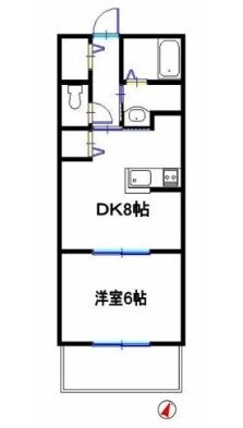 英賀保駅 徒歩7分 1階の物件間取画像