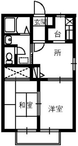 グリーンフィールド成出 Gの物件間取画像