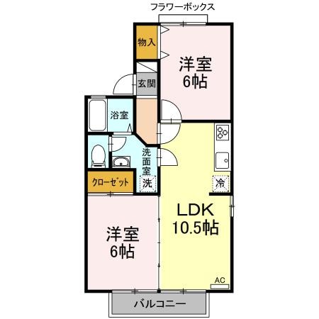 ファミールハイツの物件間取画像