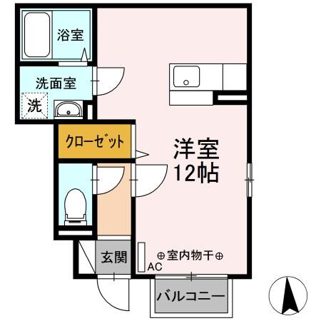 Ｄ－Ｒｏｏｍ野田町の物件間取画像