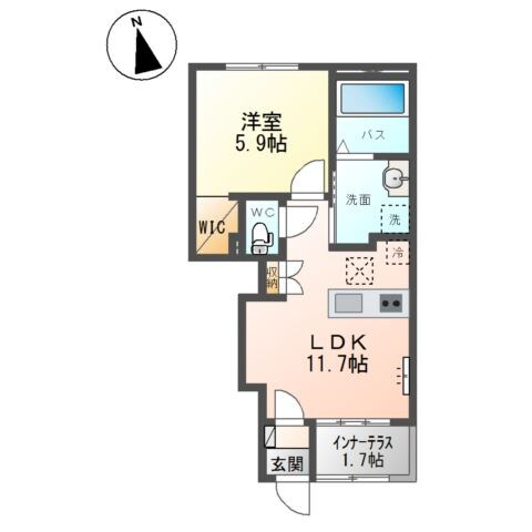 笹谷新築アパートの物件間取画像