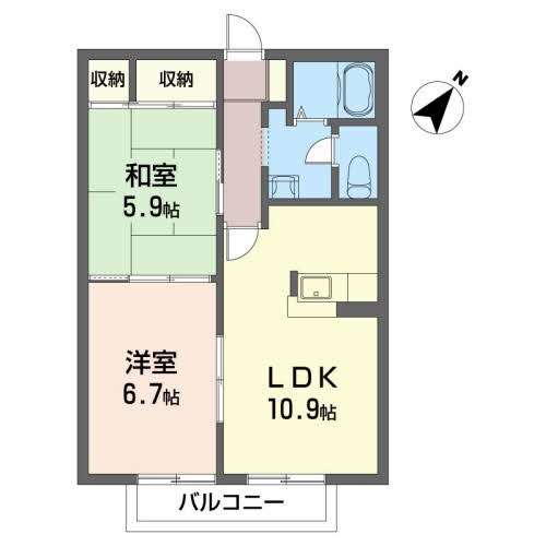 エターナルタウン Cの物件間取画像