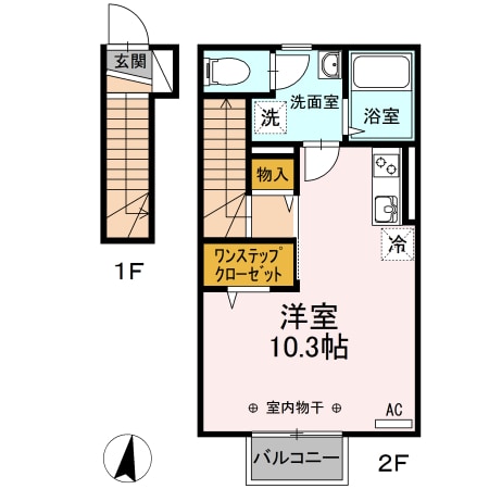 Ｄ－ｒｏｏｍまゆみの物件間取画像