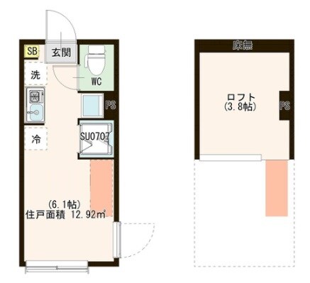 上中里二丁目②Aの物件間取画像