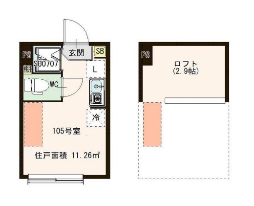 アルカディア平井の物件間取画像