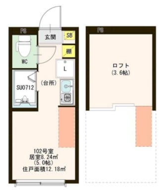 ハーモニーテラス高円寺北の物件間取画像