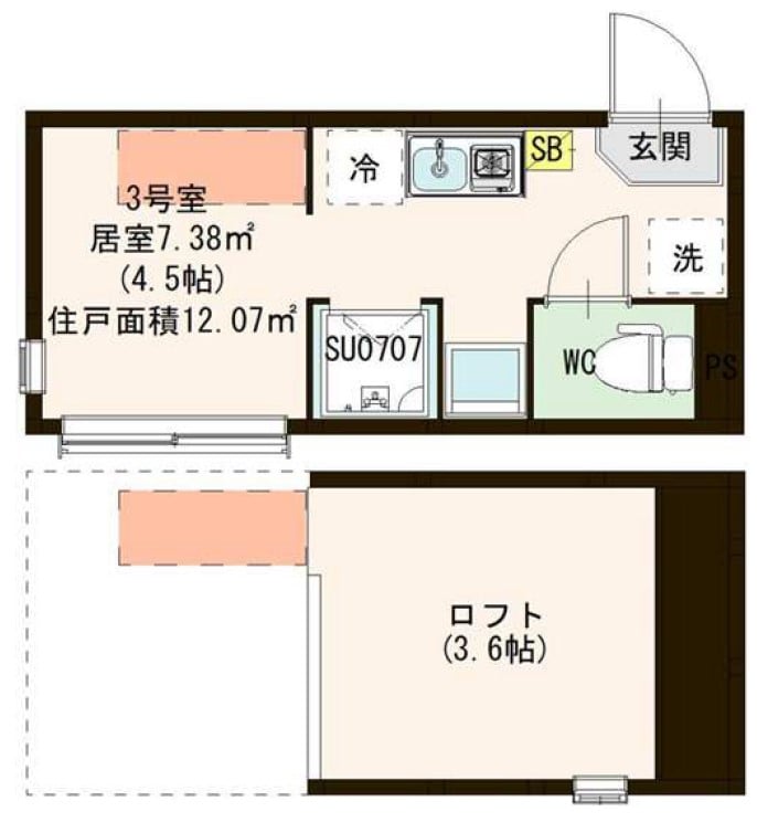 ハーモニーテラス早宮の物件間取画像