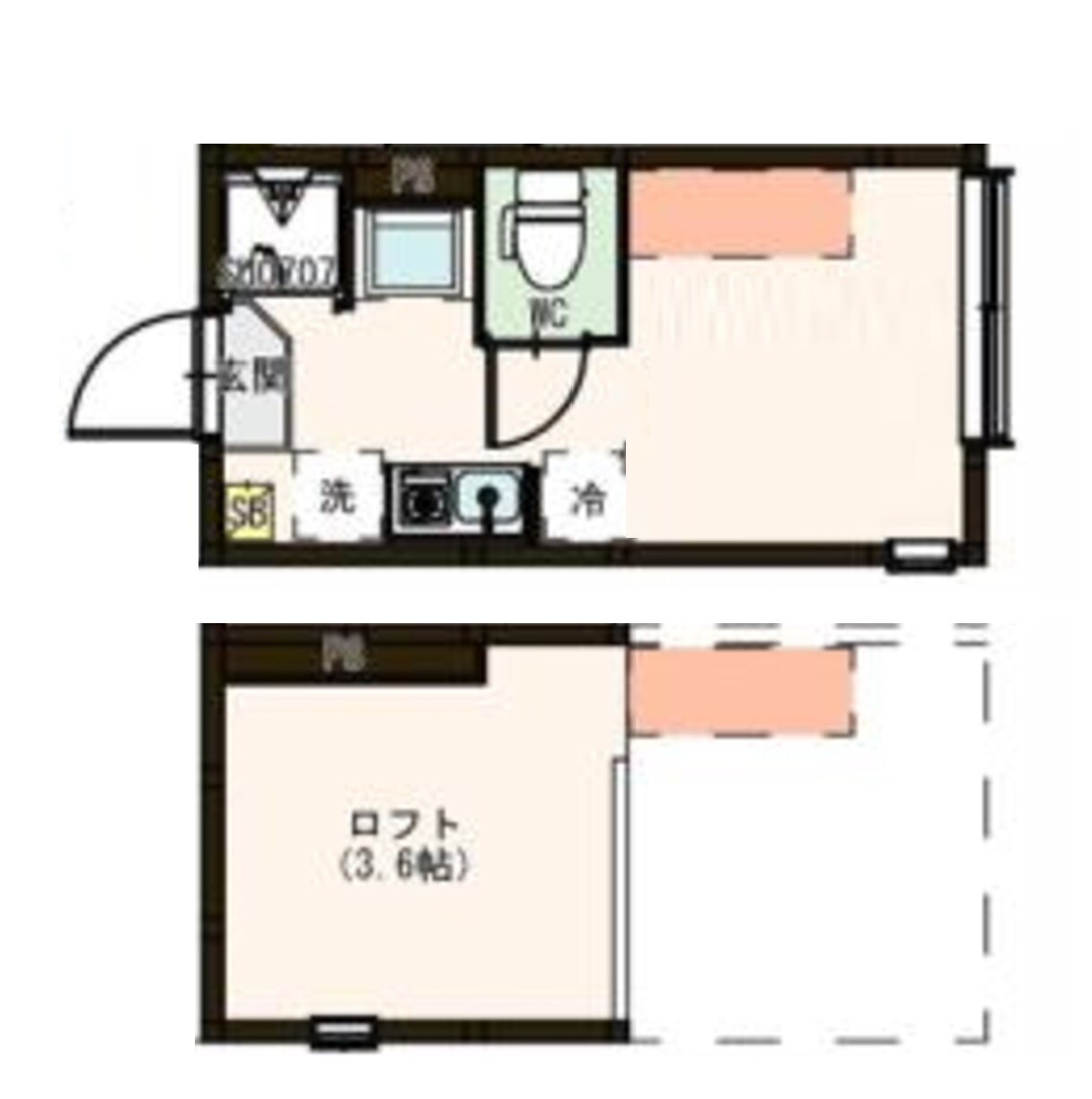 平和台駅 徒歩10分 2階の物件間取画像