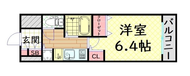 ブランドール・M西長堀の物件間取画像