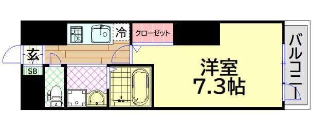 S-FORT弁天町の物件間取画像