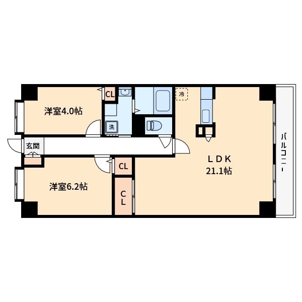 一之江駅 徒歩15分 1階の物件間取画像