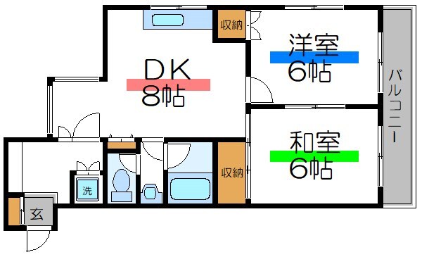 葛西駅 徒歩8分 3階の物件間取画像