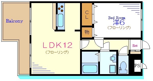 一之江駅 徒歩12分 2階の物件間取画像