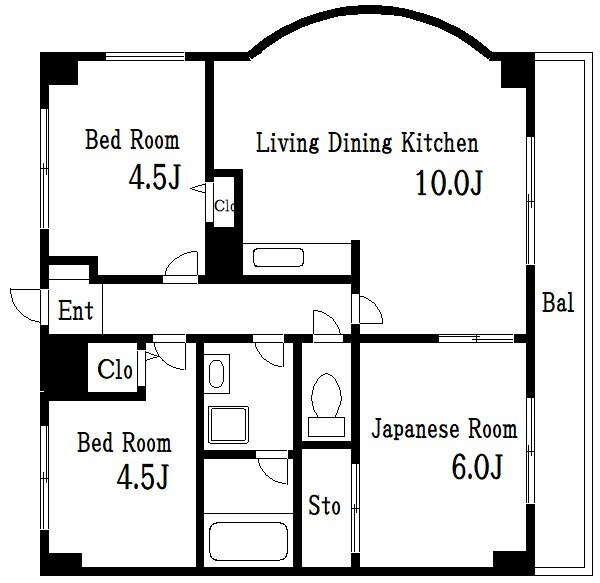 南砂町駅 徒歩6分 2階の物件間取画像