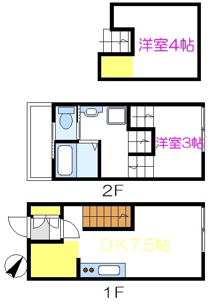 キャリコハウス2の物件間取画像