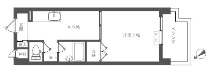 葛西駅 徒歩4分 7階の物件間取画像