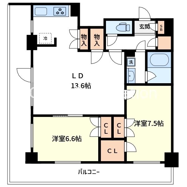 浦安駅 徒歩18分 4階の物件間取画像